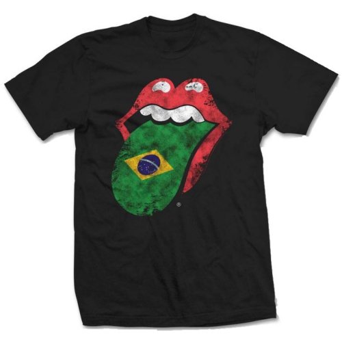 The Rolling Stones Unisex T-Shirt: Brazil Tongue (X-Large) - 2