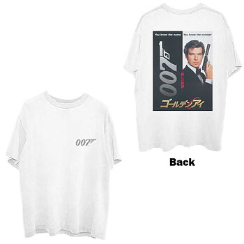 James Bond 007 Unisex T-Shirt: Goldeneye Japanese Poster (Back Print) (XX-Large)