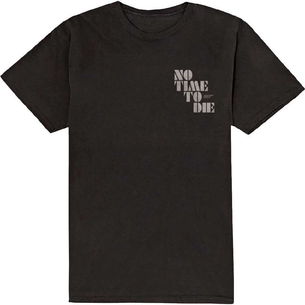 James Bond 007 Unisex T-Shirt: No Time To Die & Logo (Small)