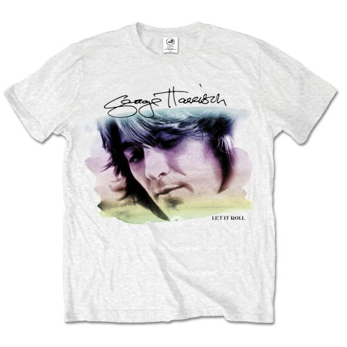 George Harrison Unisex T-Shirt: Water Colour Portrait (X-Large) - 2