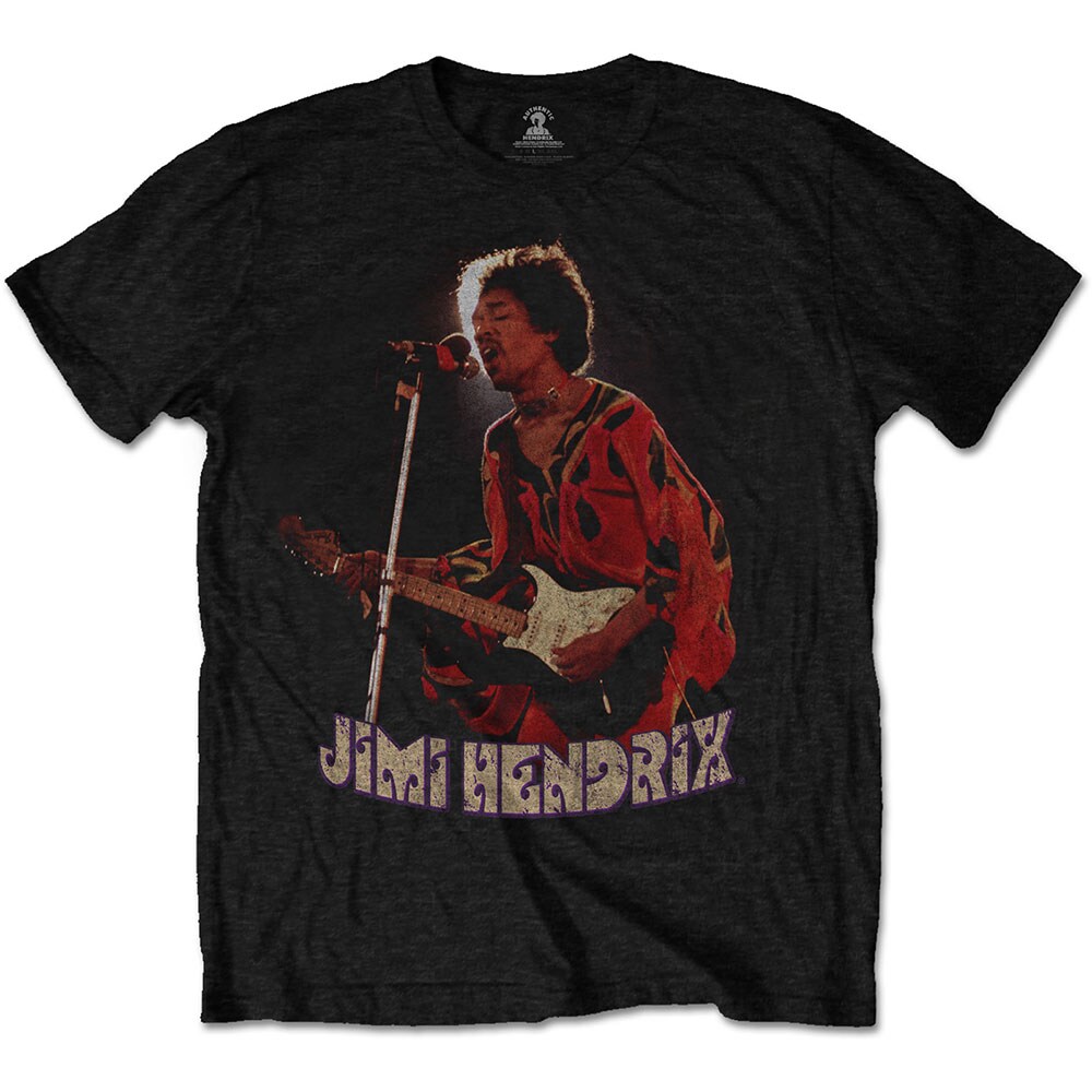 Jimi Hendrix Unisex T-Shirt: Orange Kaftan (Large)
