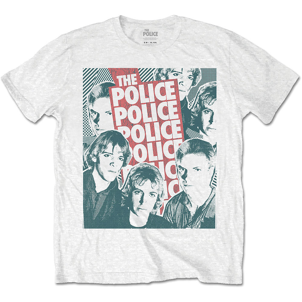 The Police Unisex T-Shirt: Half-tone Faces (X-Large)