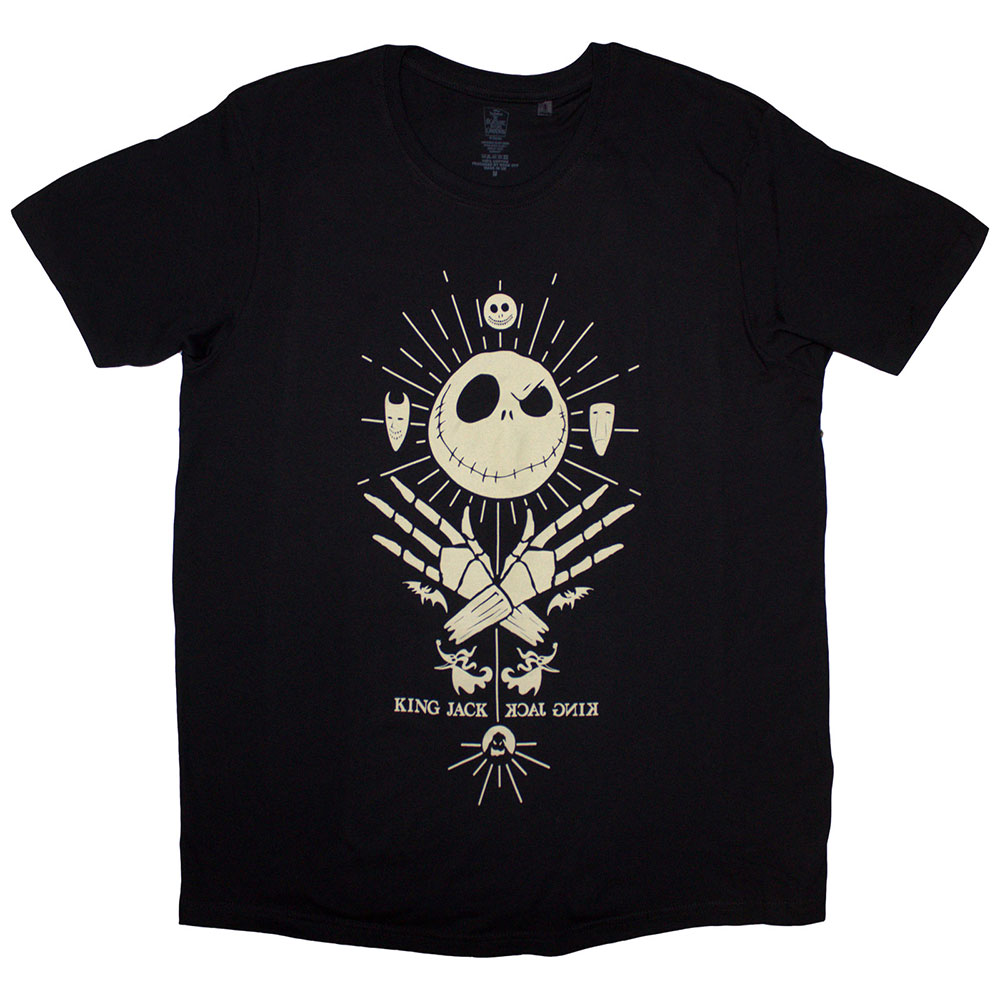 The Nightmare Before Christmas Unisex T-Shirt: King Jack (Small)