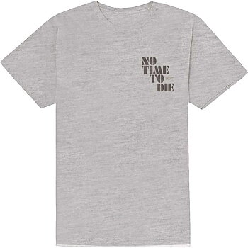 James Bond 007 Unisex T-Shirt: No Time To Die & Logo (X-Large)