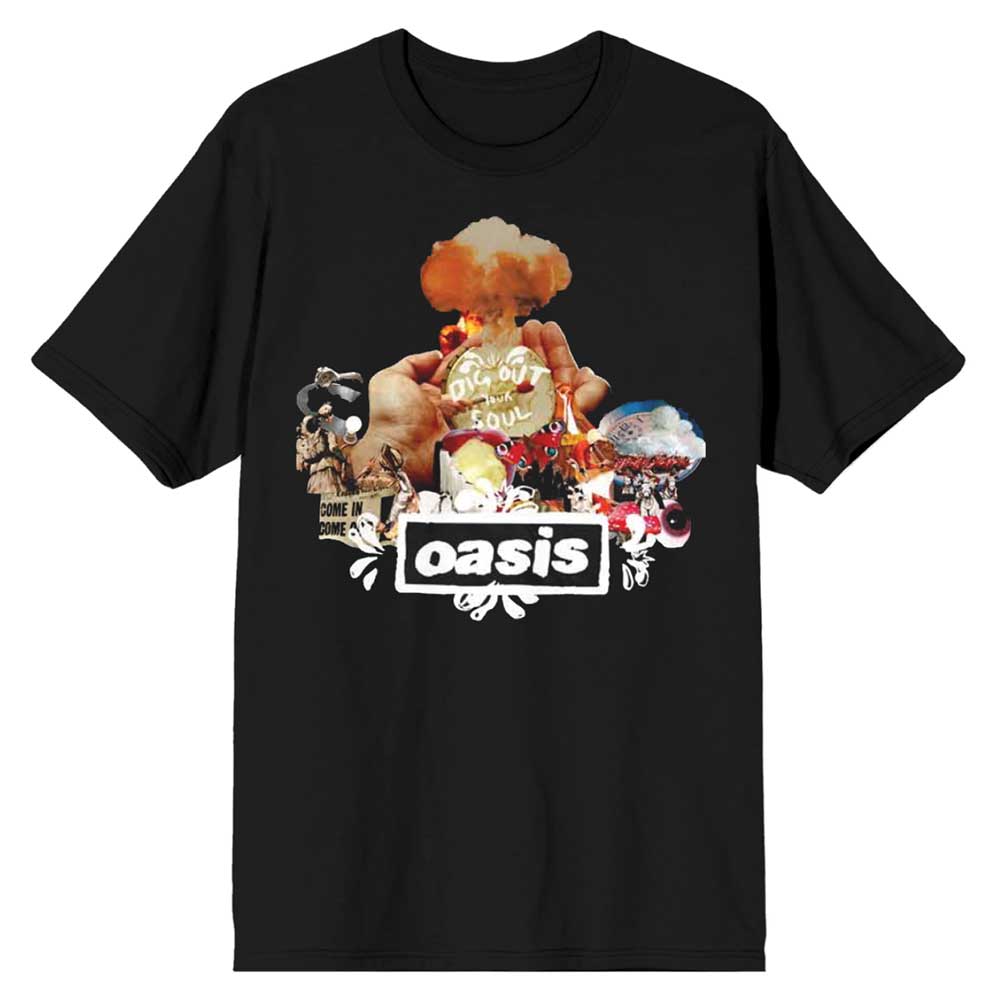 Oasis Unisex T-Shirt: Atomic Collage (X-Large)