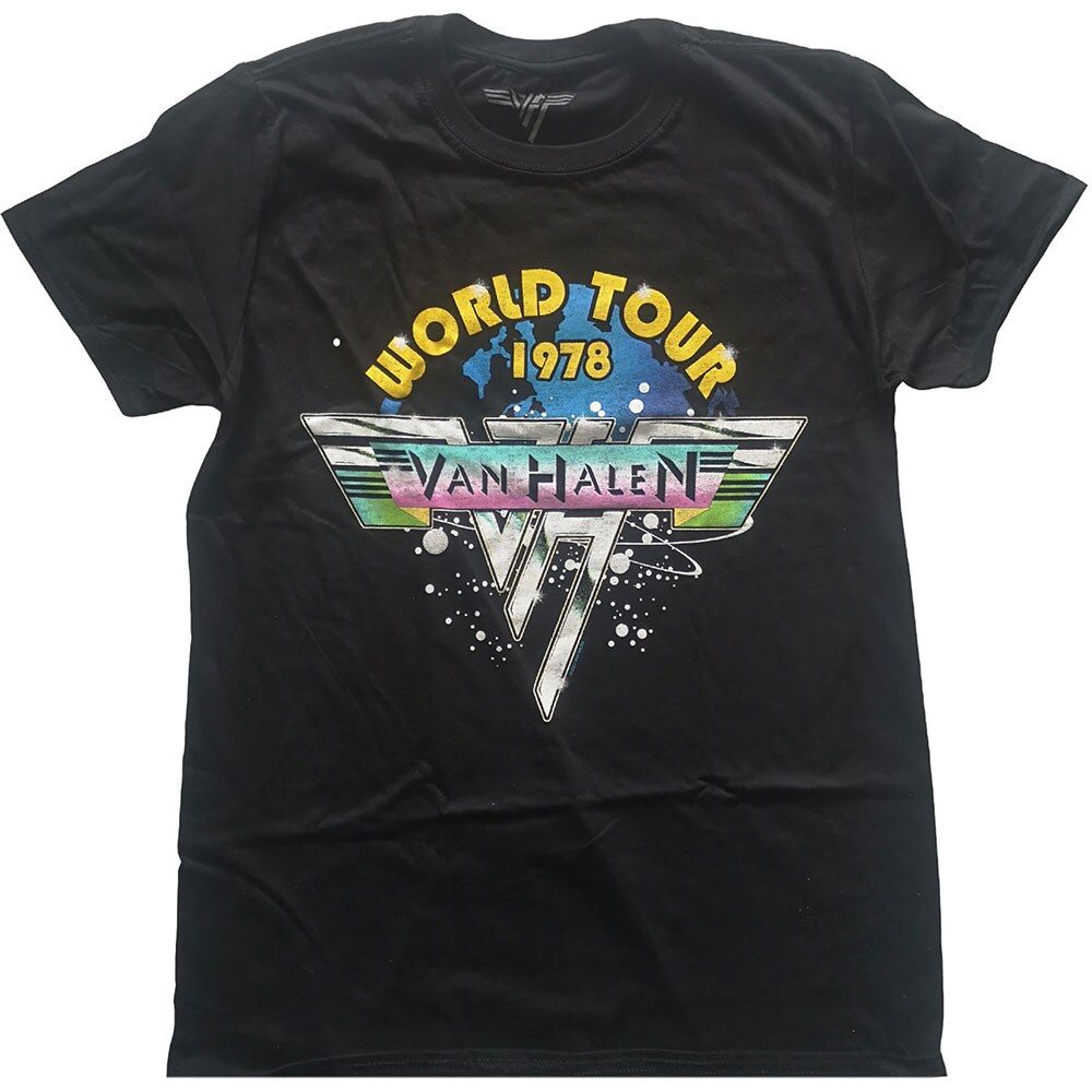 Van Halen Unisex T-Shirt: World Tour '78 Full Colour (Medium)