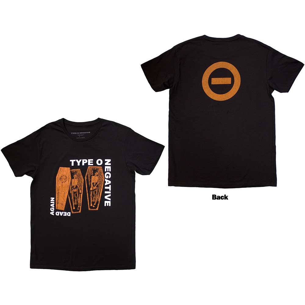 Type O Negative Unisex T-Shirt: Dead Again (Back Print) (X-Large)