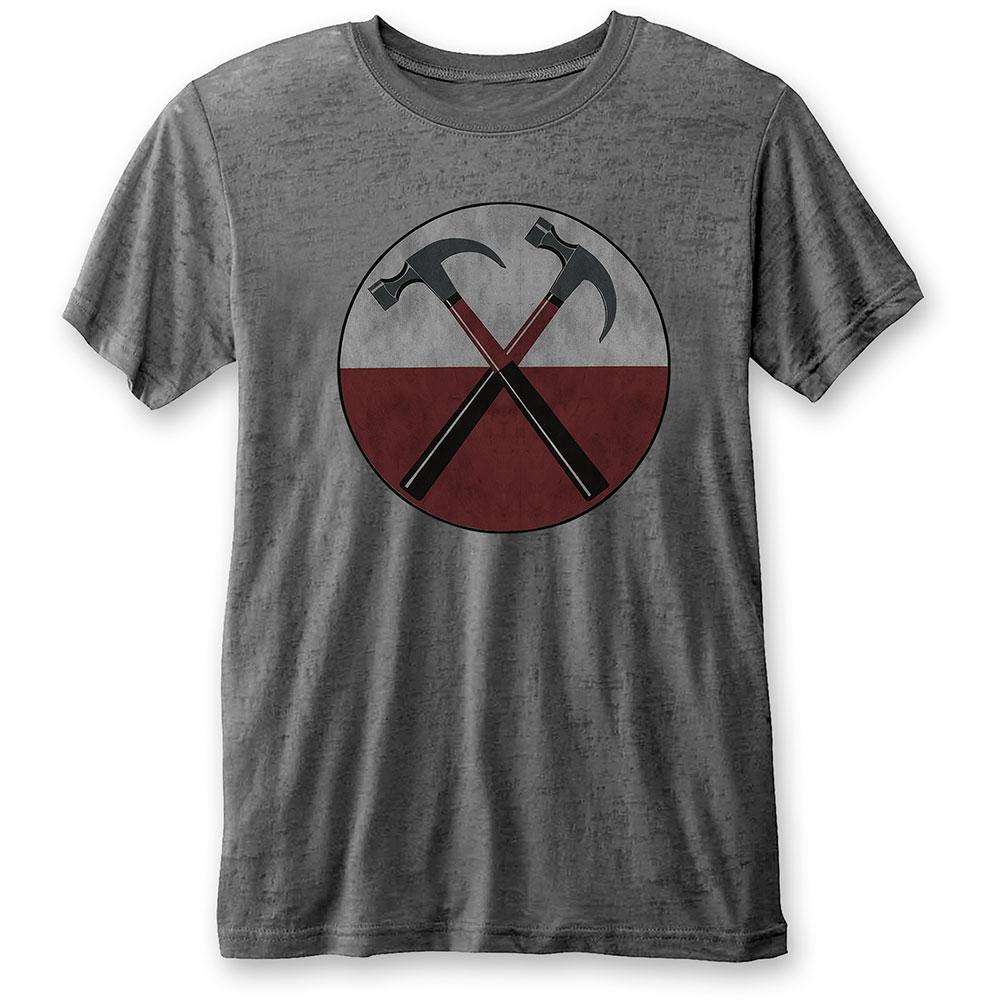 Pink Floyd Unisex Burn Out T-Shirt: The Wall Hammers (Small)