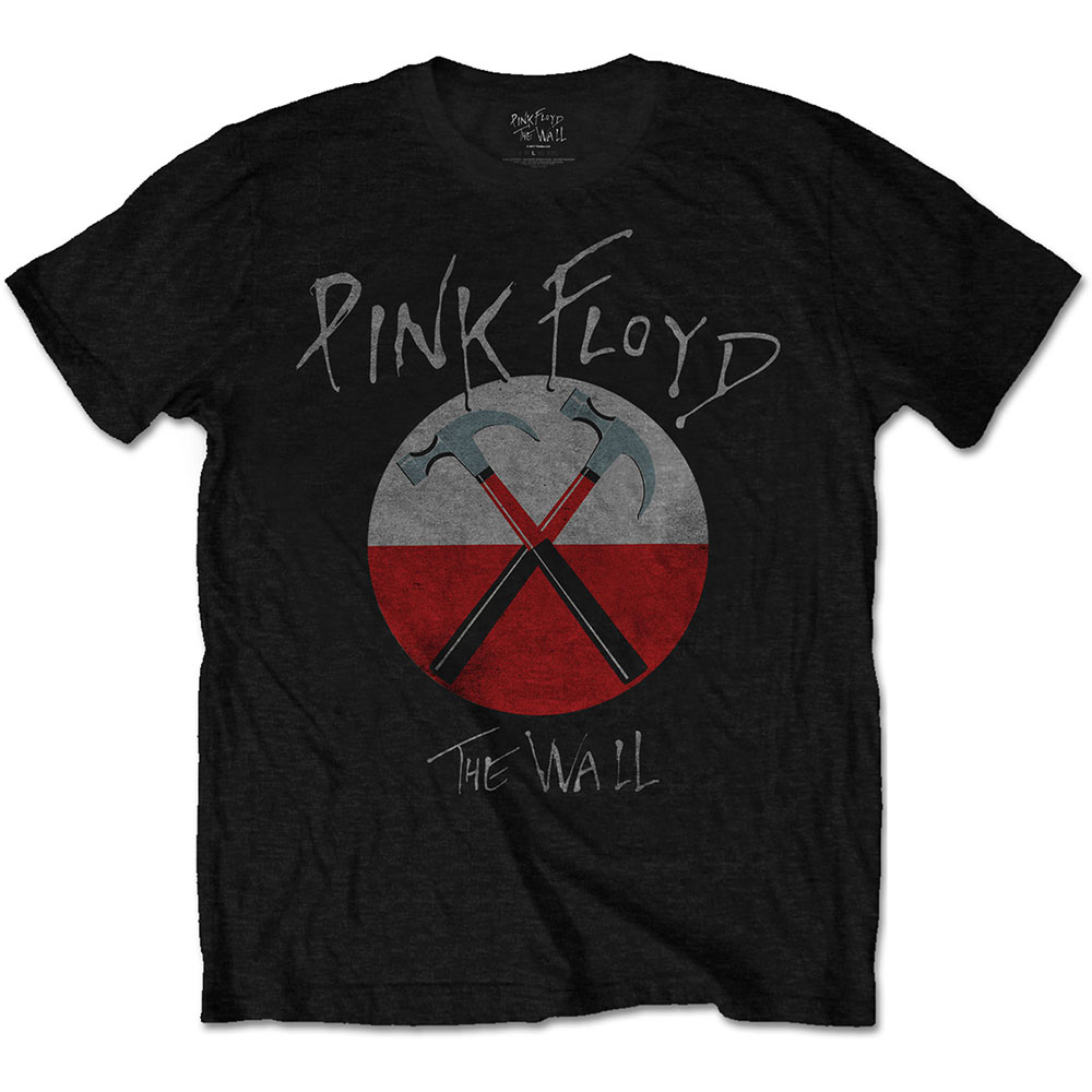 Pink Floyd Unisex T-Shirt: The Wall Hammers Logo (Large)