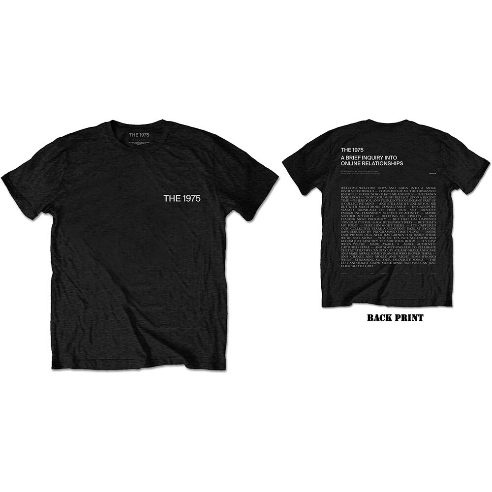 The 1975 Unisex T-Shirt: ABIIOR Welcome Welcome Version 2. (Back Print) (X-Large)