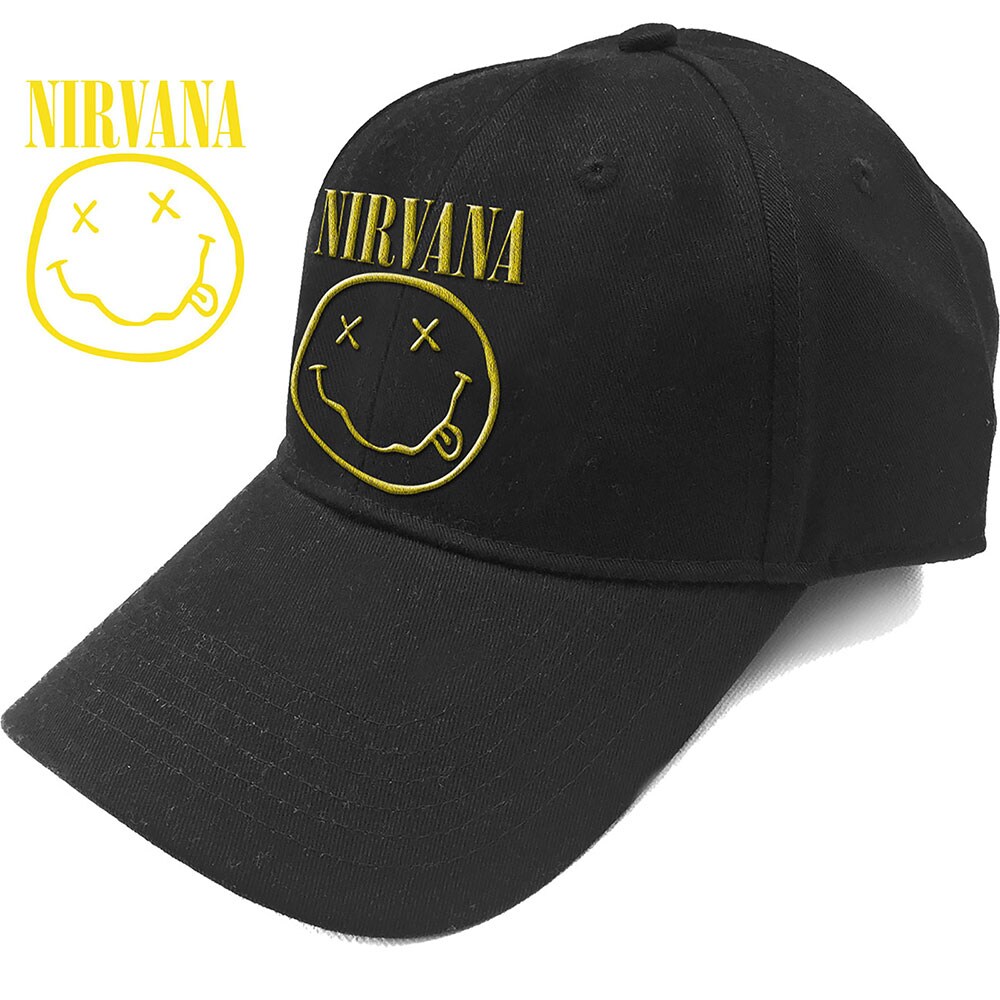 Nirvana baseballkeps: Logo & Smiley - 2