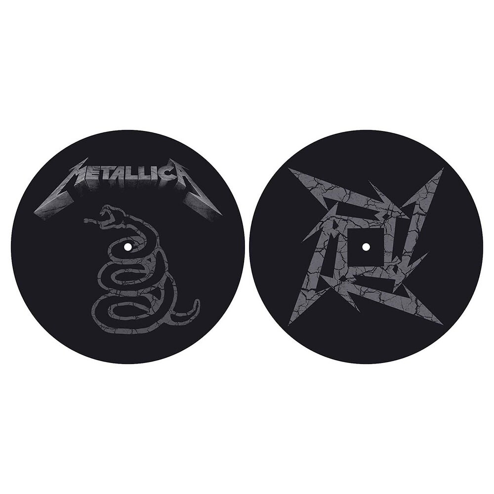 Metallica Turntable Slipmat Set: The Black Album (Retail Pack) - 2