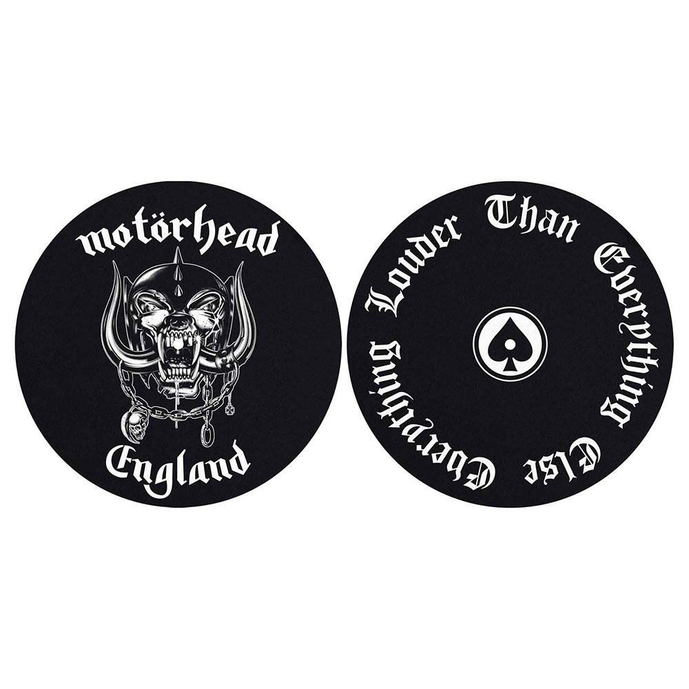 Motorhead Turntable Slipmat Set: England / Louder (Retail Pack)