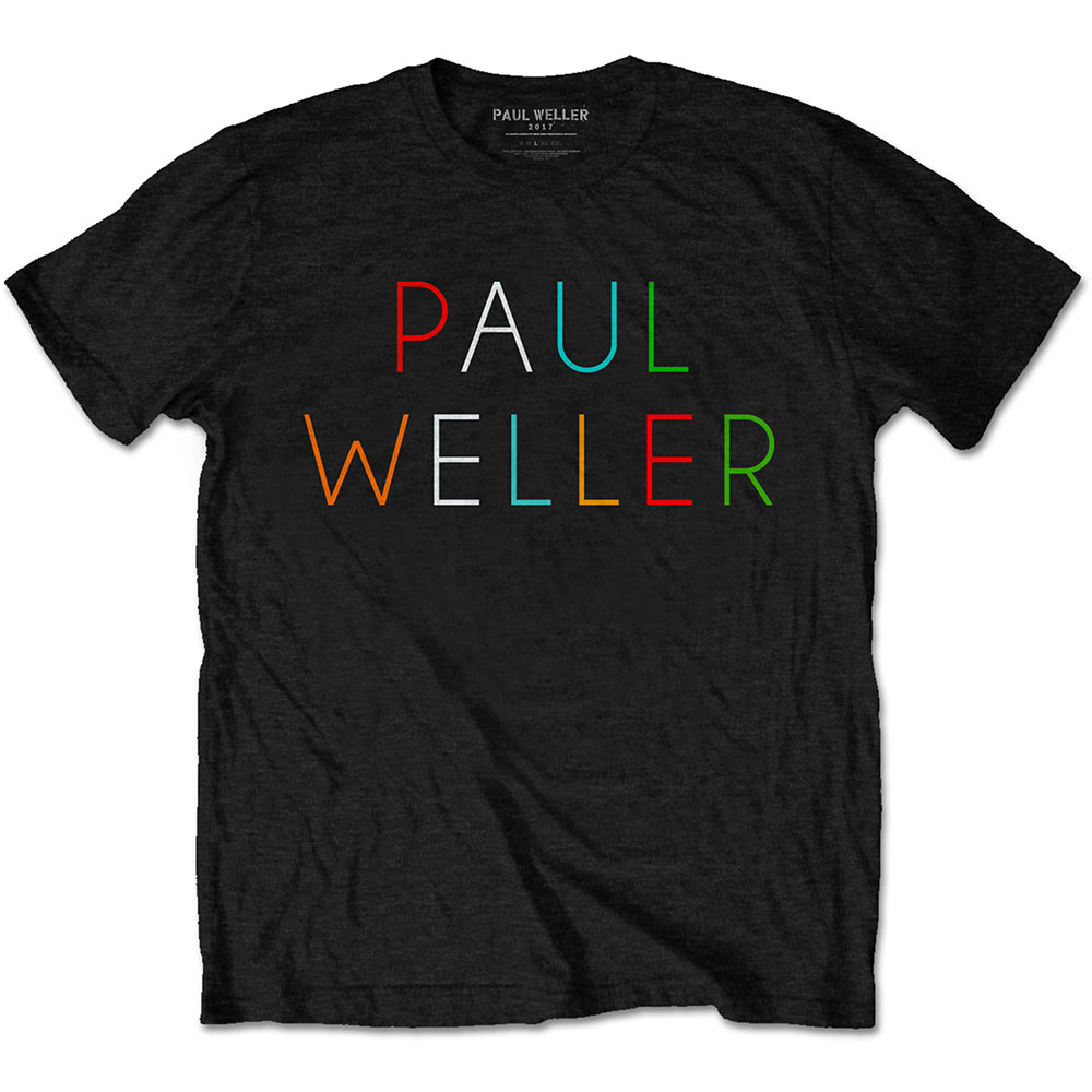 Paul Weller Unisex T-Shirt: Multicolour Logo (XX-Large)