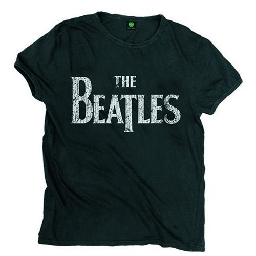 The Beatles Unisex T-Shirt: Drop T Logo Vintage (Small)