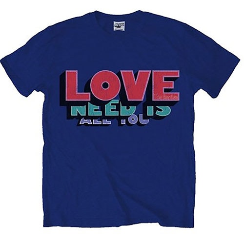 The Beatles Unisex T-Shirt: All you need is love (Small) - 2