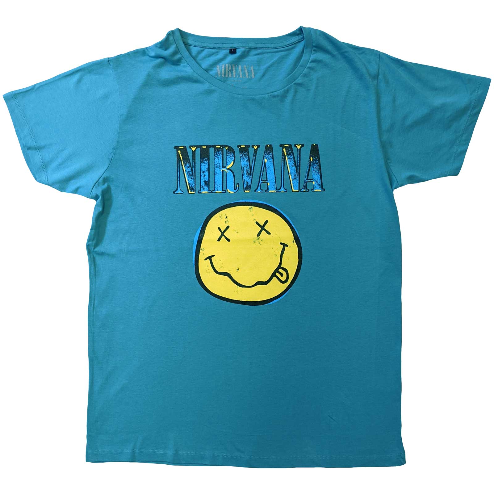 Nirvana Unisex T-Shirt: Xerox Smiley  (Large)