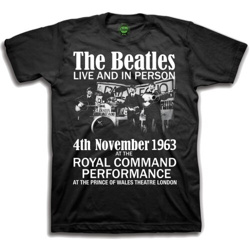 The Beatles Unisex T-Shirt: Live & in Person (Small) - 2