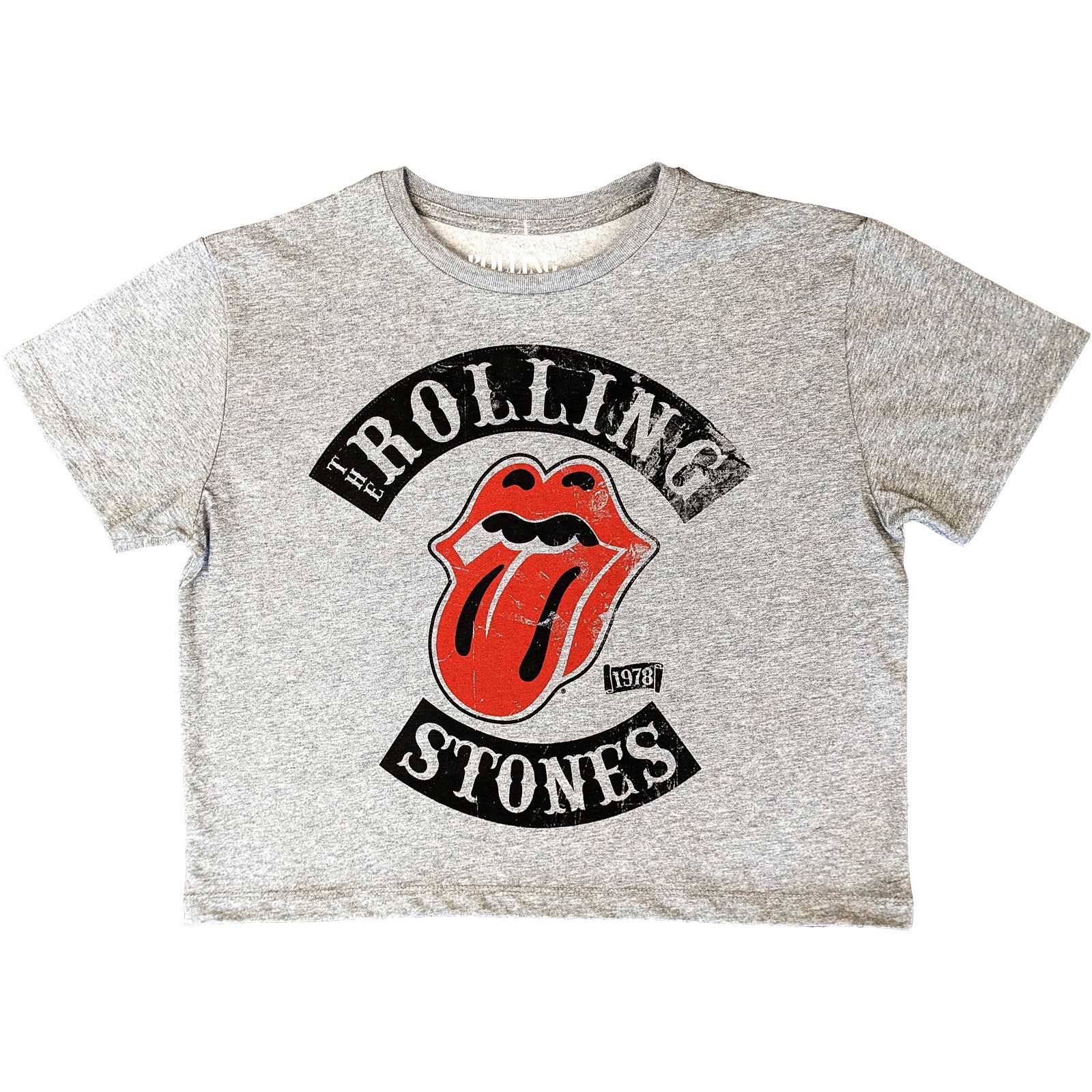 The Rolling Stones Ladies Crop Top: Tour '78 (Medium)