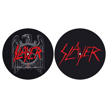Slayer Turntable Slipmat Set: Eagle/Scratched Logo (Retail Pack)