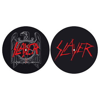 Slayer Turntable Slipmat Set: Eagle/Scratched Logo (Retail Pack)
