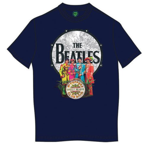 The Beatles Unisex Premium Tee: Sgt Pepper & Drum (Small)