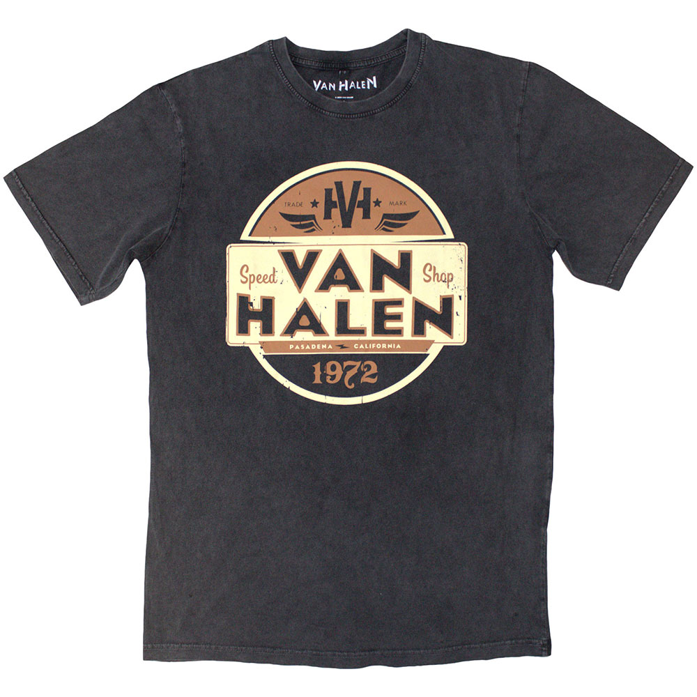 Van Halen Unisex Stone Wash T-Shirt: Speed Shop (XX-Large)