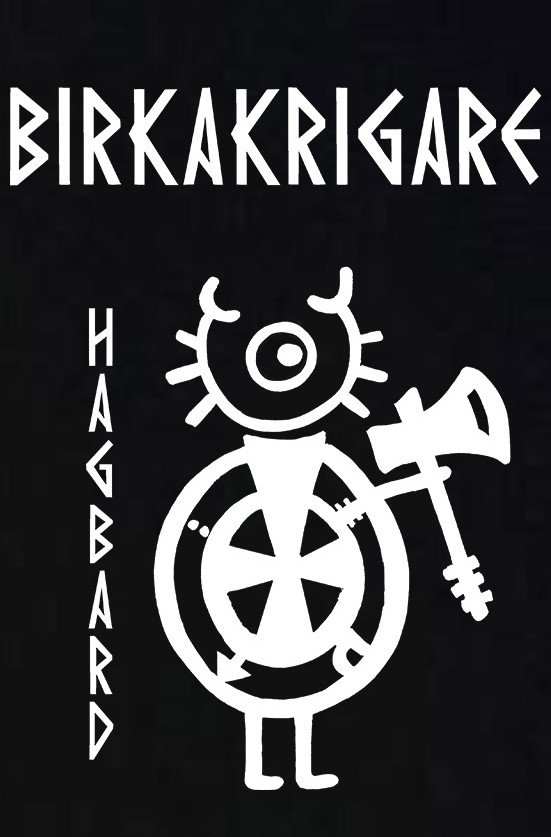 Hoodie: Birkakrigare - Hagbard - Viking Art Kollektion (Large) - 2