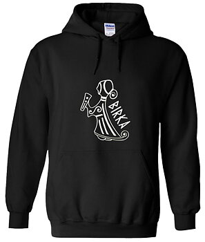 Hoodie: Valkyria - Hagbard - Viking Art Collection (Small)