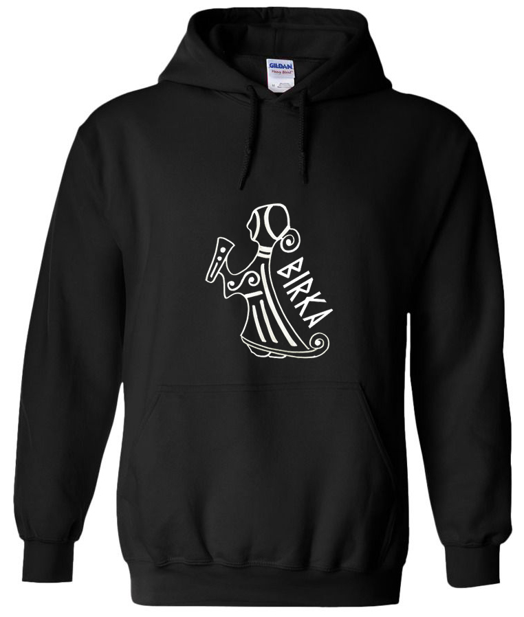 Hoodie: Valkyria - Viking Art Kollektion (Medium)