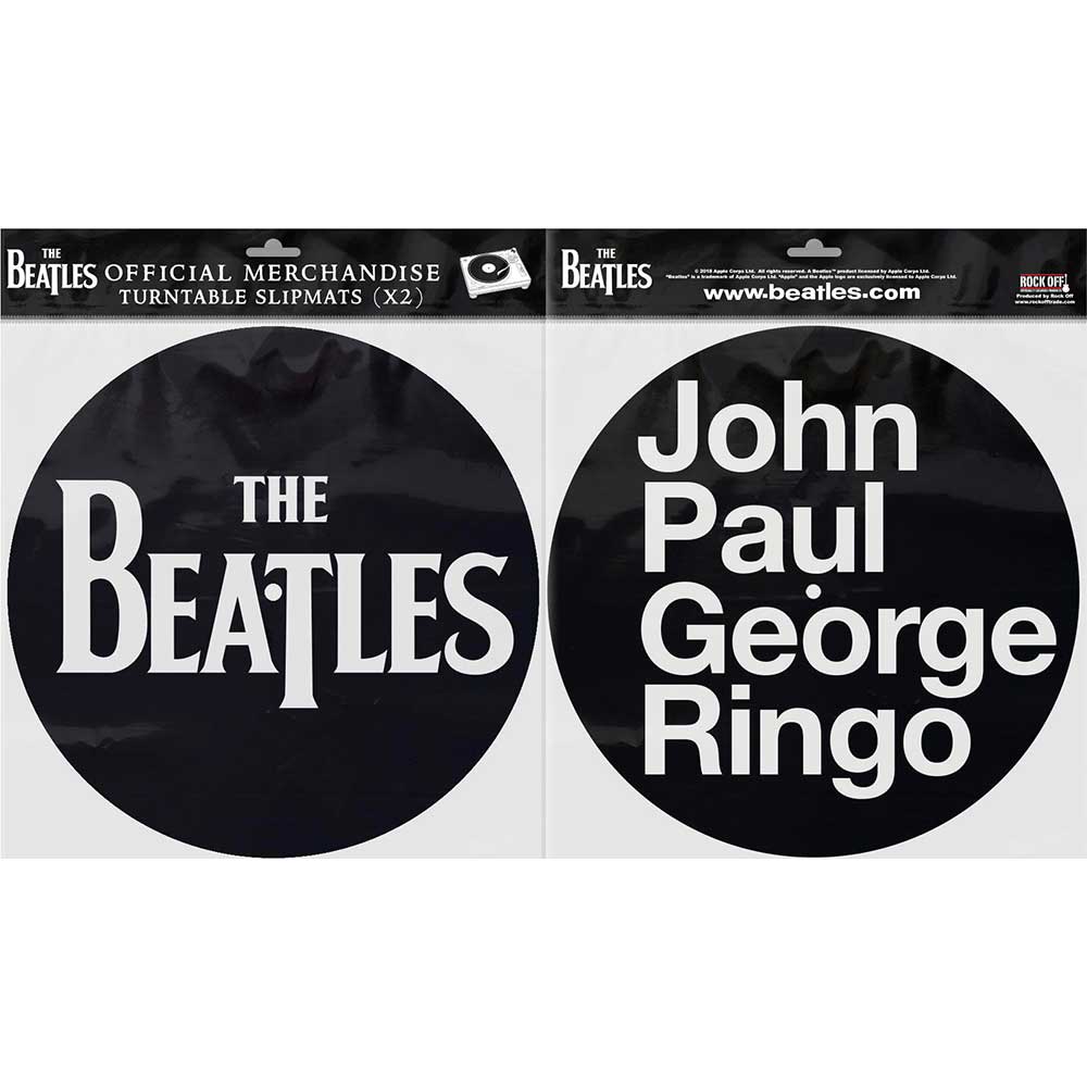 The Beatles Turntable Slipmat Set: Drop T Logo & JPGR (Retail Pack) - 2