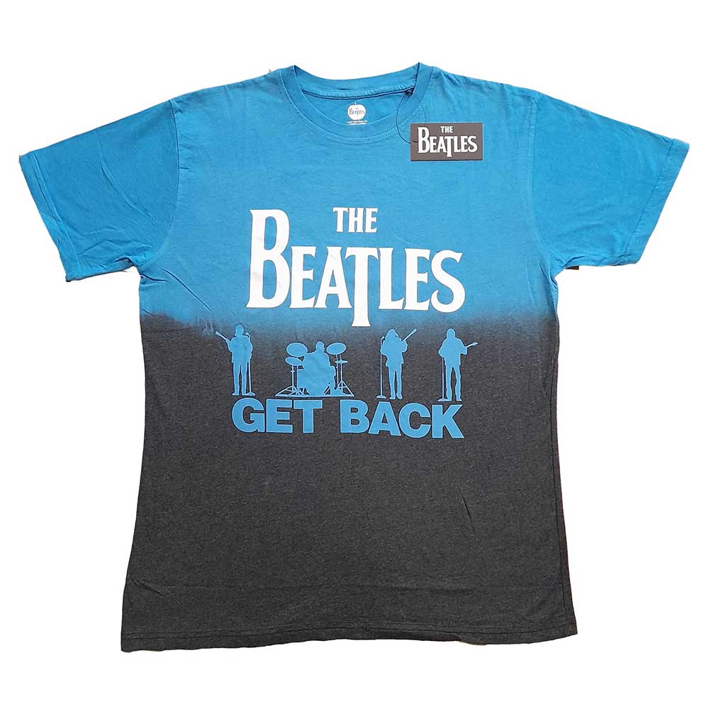 The Beatles Unisex T-Shirt: Get Back (Dip-Dye) (Large)