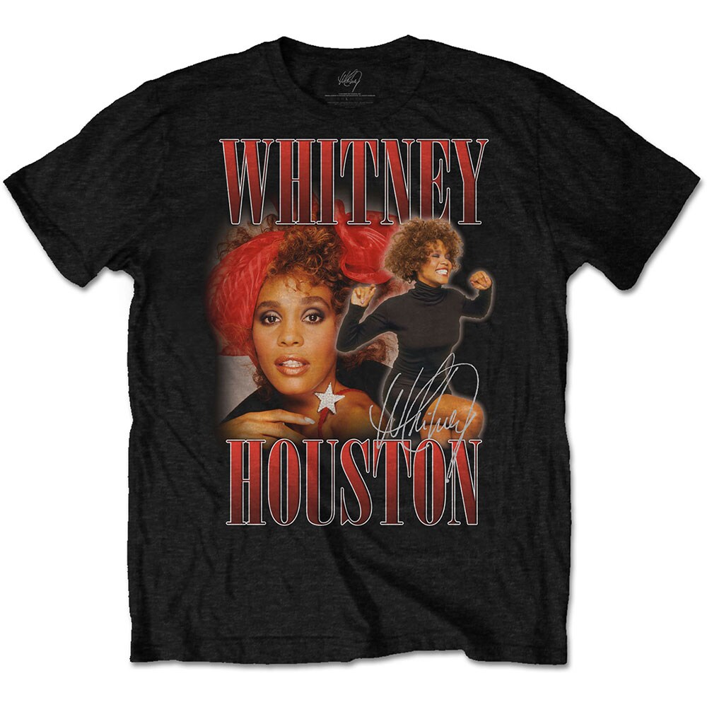 Whitney Houston Unisex T-Shirt: 90s Homage (Small)