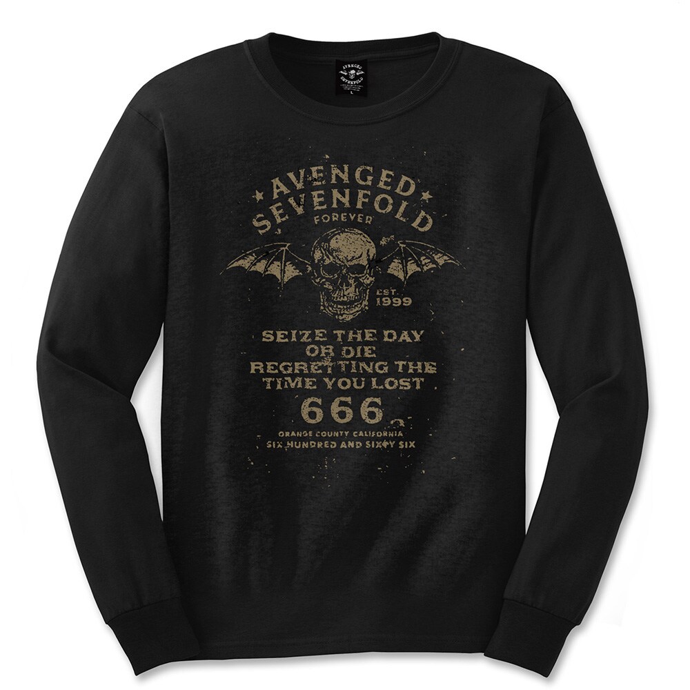 Avenged Sevenfold Unisex Long Sleeved T-Shirt: Seize the Day (Medium) - 2