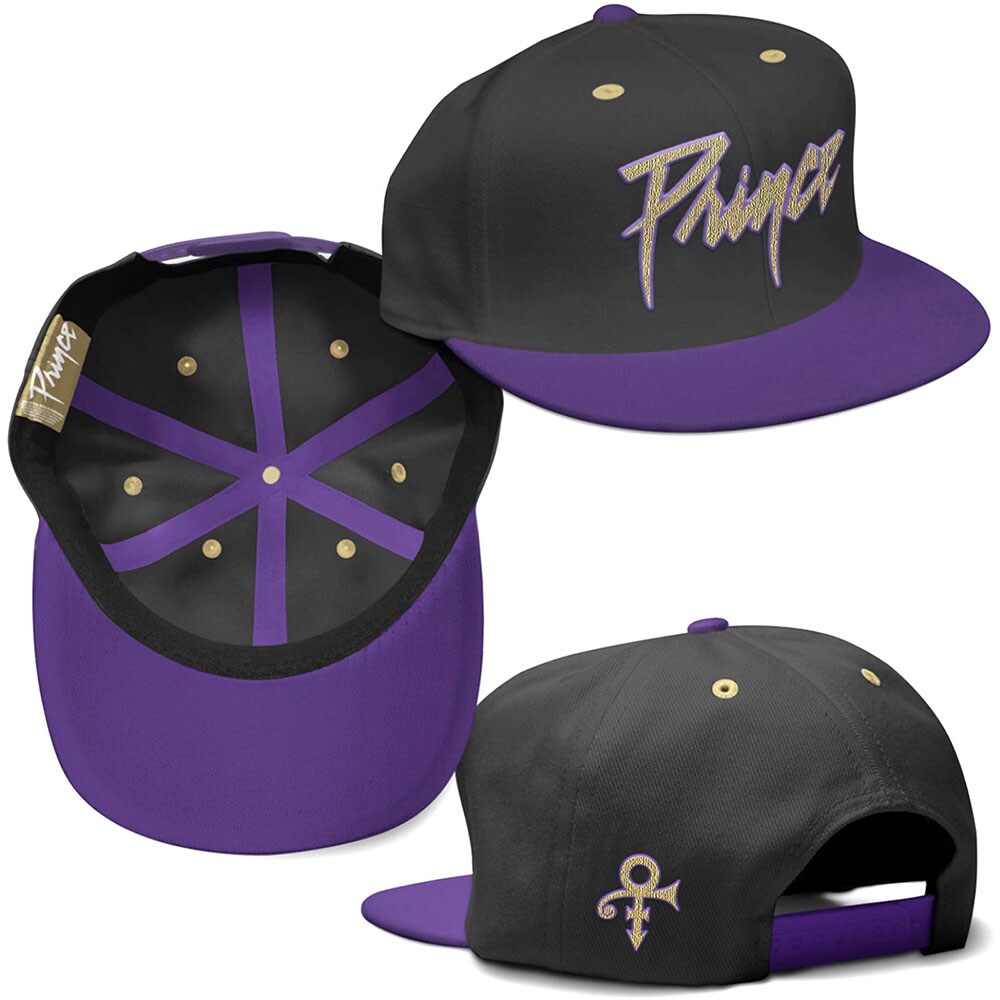 Prince snapback-hette: Gull-logo og -symbol
