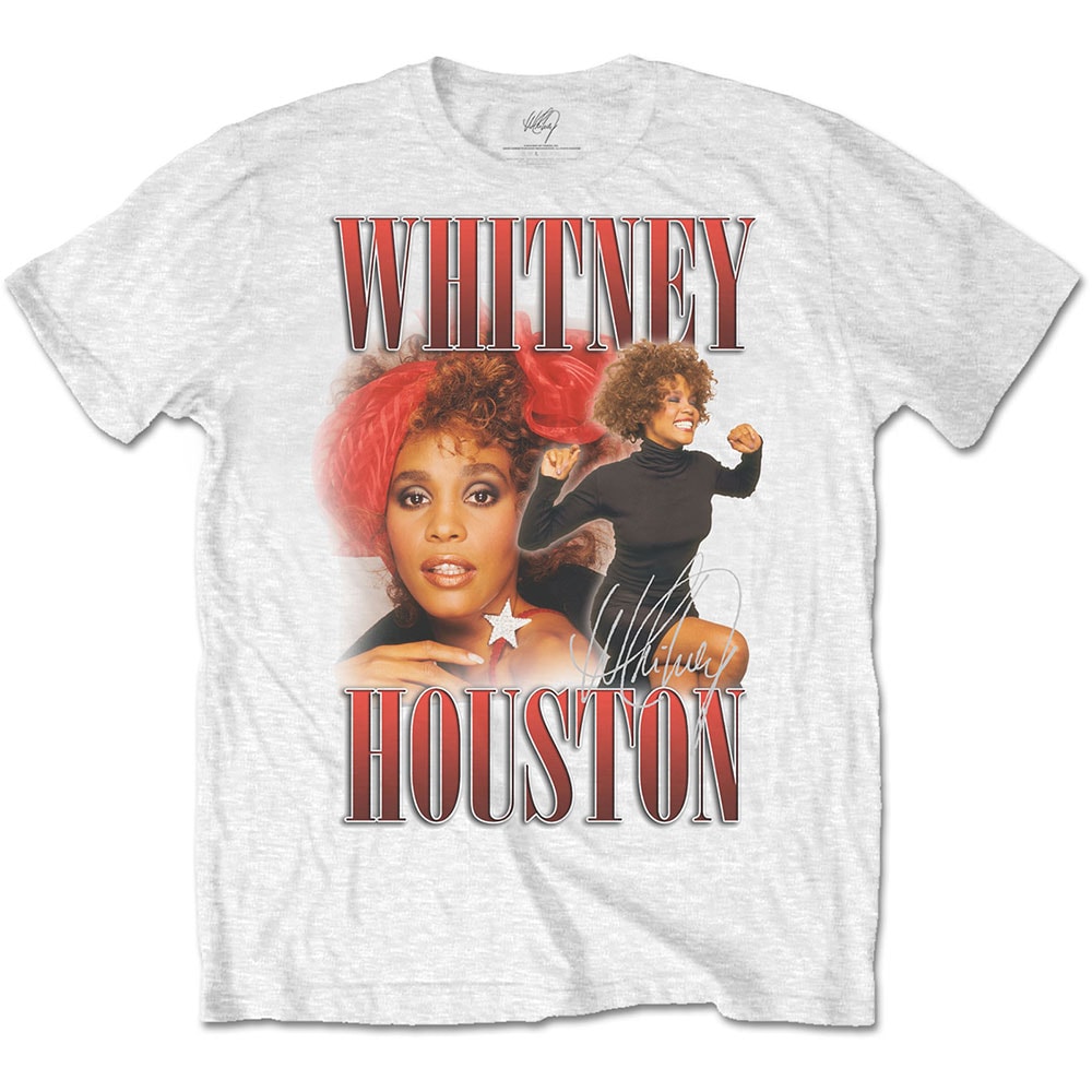 Whitney Houston Unisex T-Shirt: 90s Homage (X-Large)