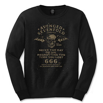 Avenged Sevenfold Unisex Long Sleeved T-Shirt: Seize the Day (Large)