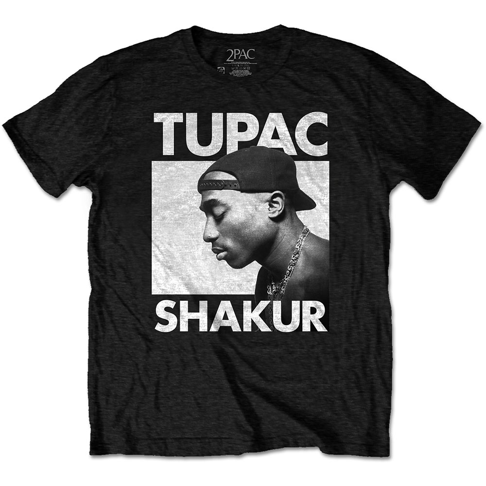 Tupac Unisex Eco T-Shirt: Eyes Closed (X-Large)