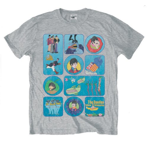 The Beatles Unisex T-Shirt: Yellow Submarine Montage (Medium)