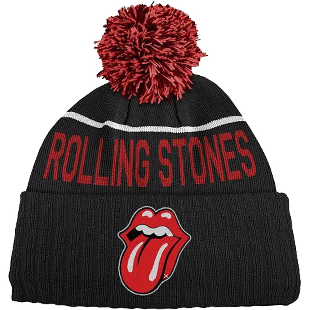 Mössa: Rolling Stones bobble beanie - Classic Tongue