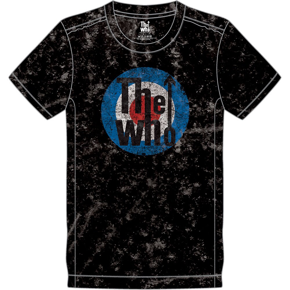 The Who Unisex Snow Wash T-Shirt: Target Logo (Large)
