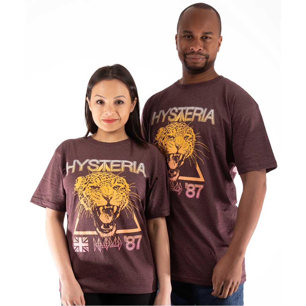 Def Leppard Unisex T-Shirt: Hysteria World Tour (Back Print) (X-Large)