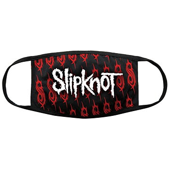Slipknot Face Mask: White Logo & Sigils
