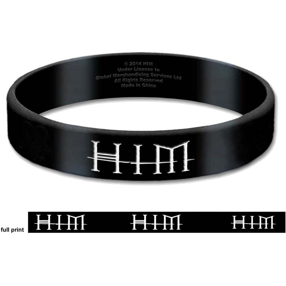 HIM Gummy Wristband: Logo