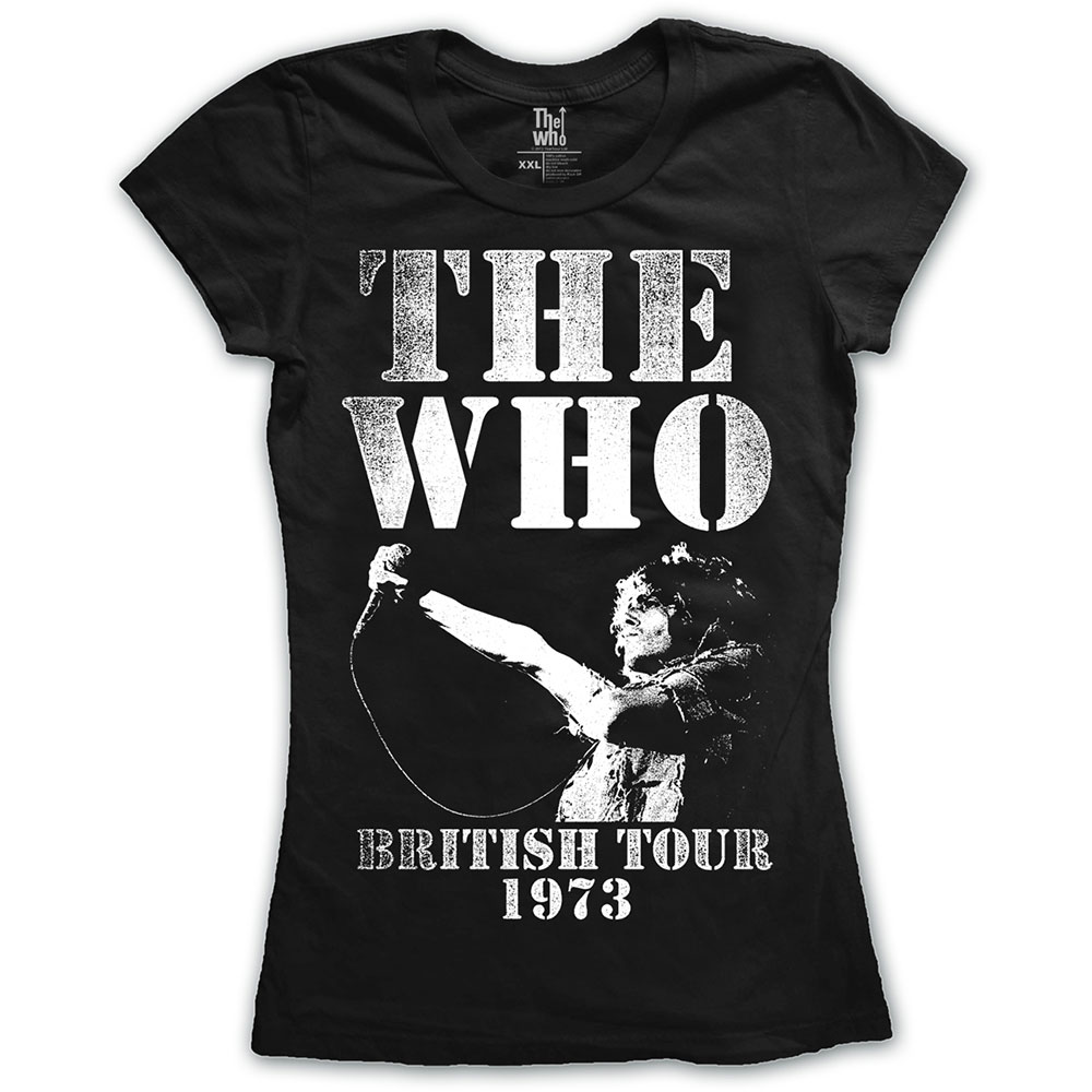 The Who Ladies T-Shirt: British Tour 1973 (XX-Large)