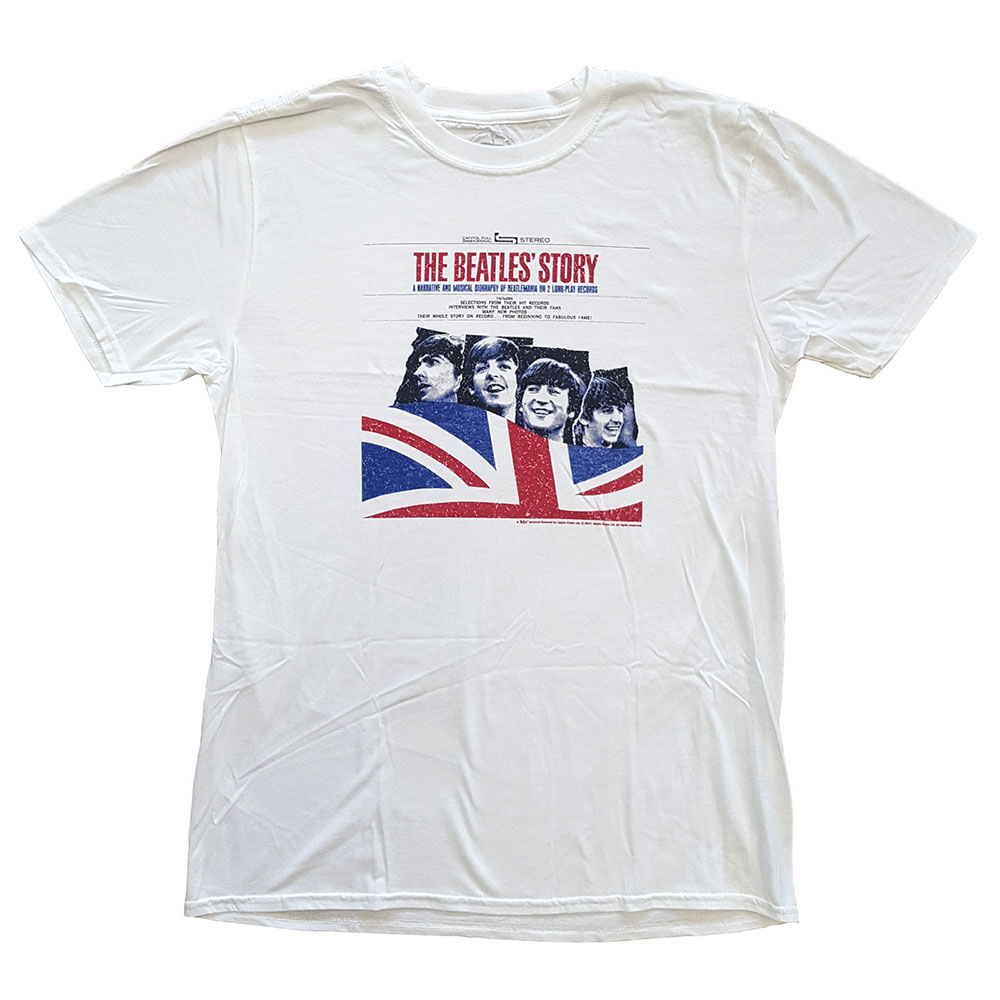 The Beatles Unisex T-Shirt: The Beatles Story (Large)