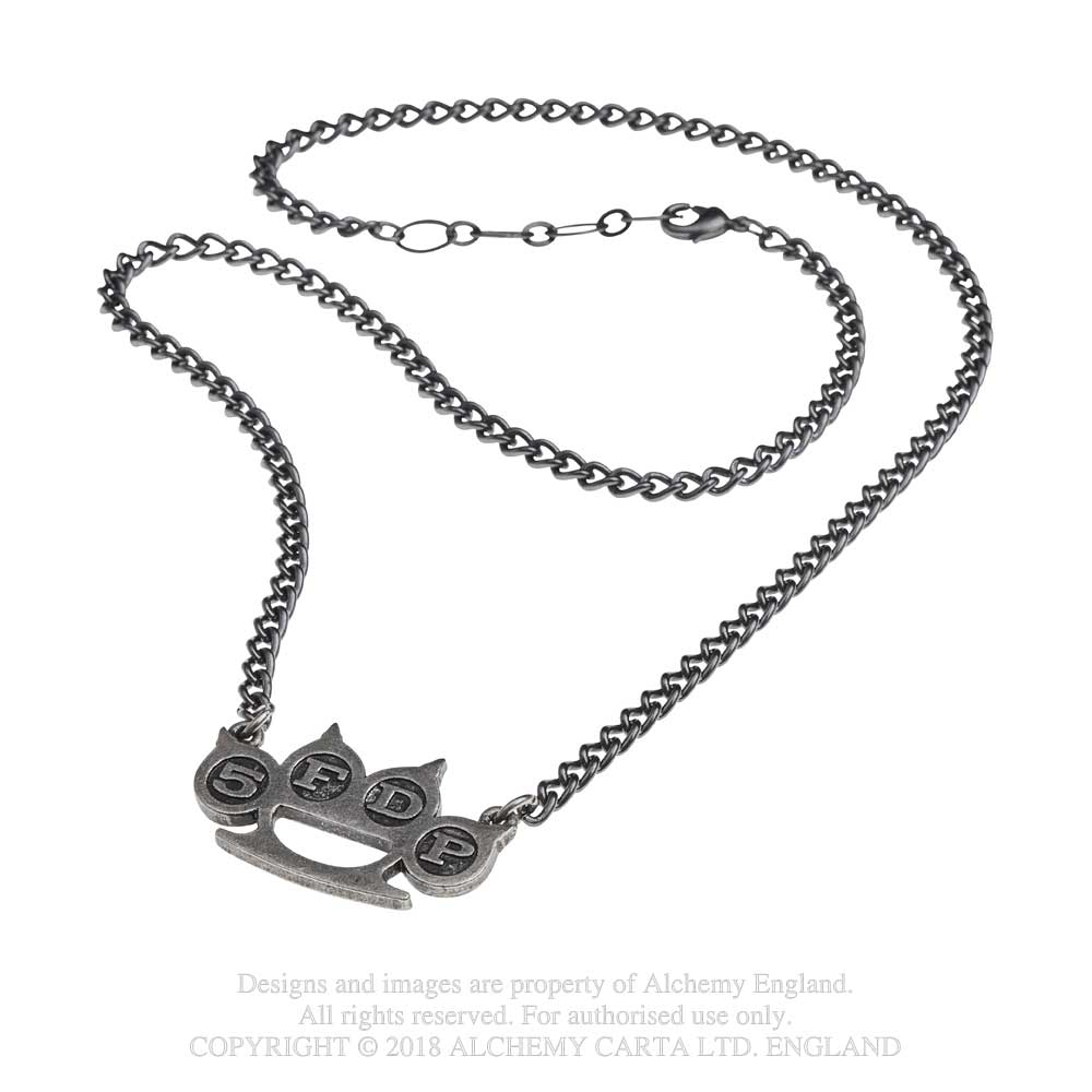 Necklace: Five Finger Death Punch - Knuckle Duster Pendant - 2