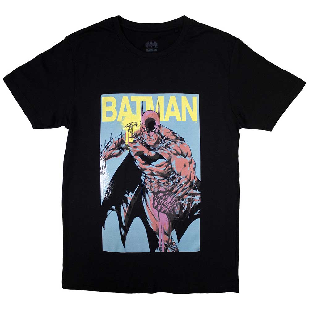 DC Comics Unisex T-Shirt: Batman - Pop Colours (Medium)