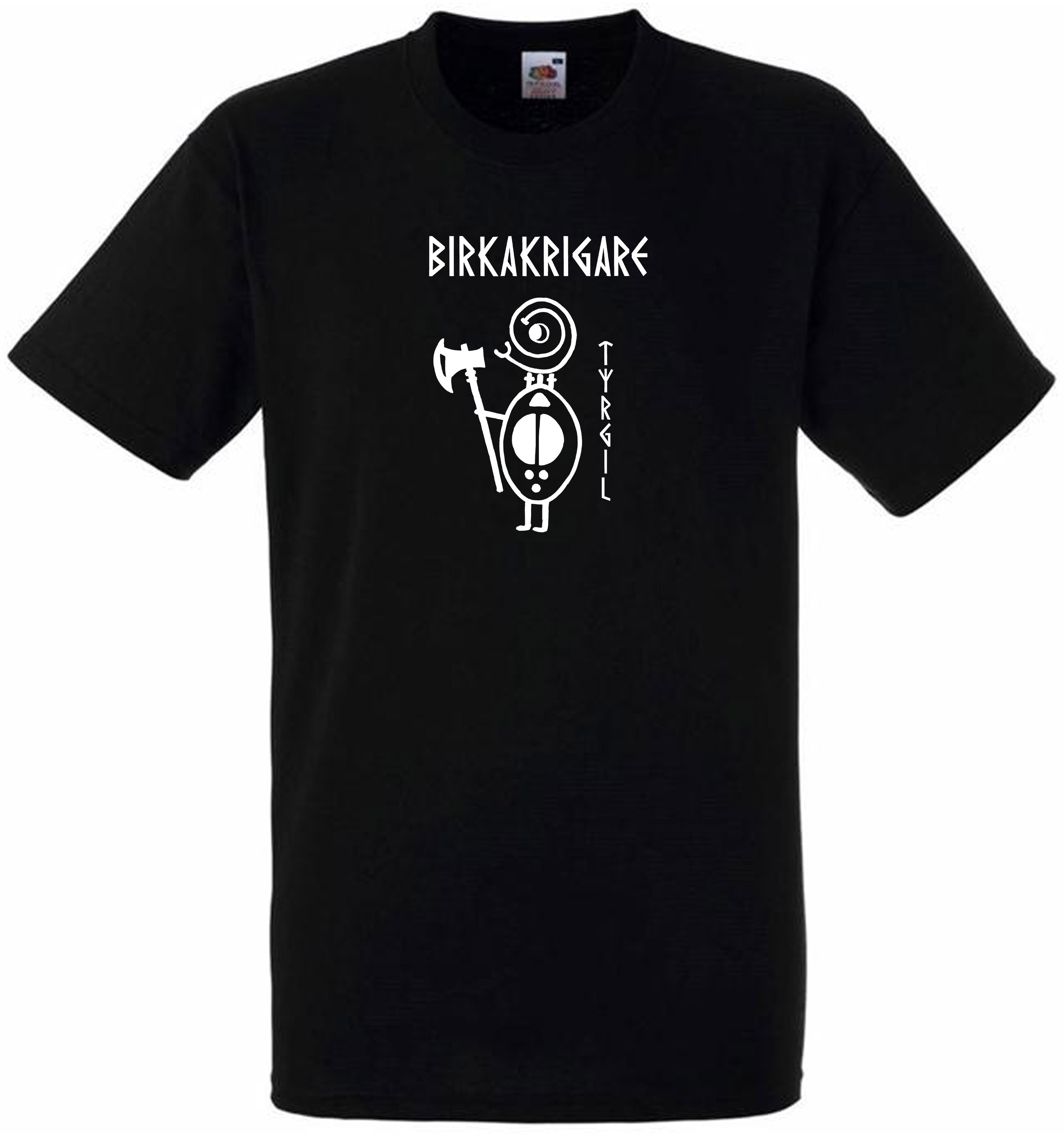 T-shirt: Birkakrigare - Tyrgil - Viking Art Kollektion (Large)