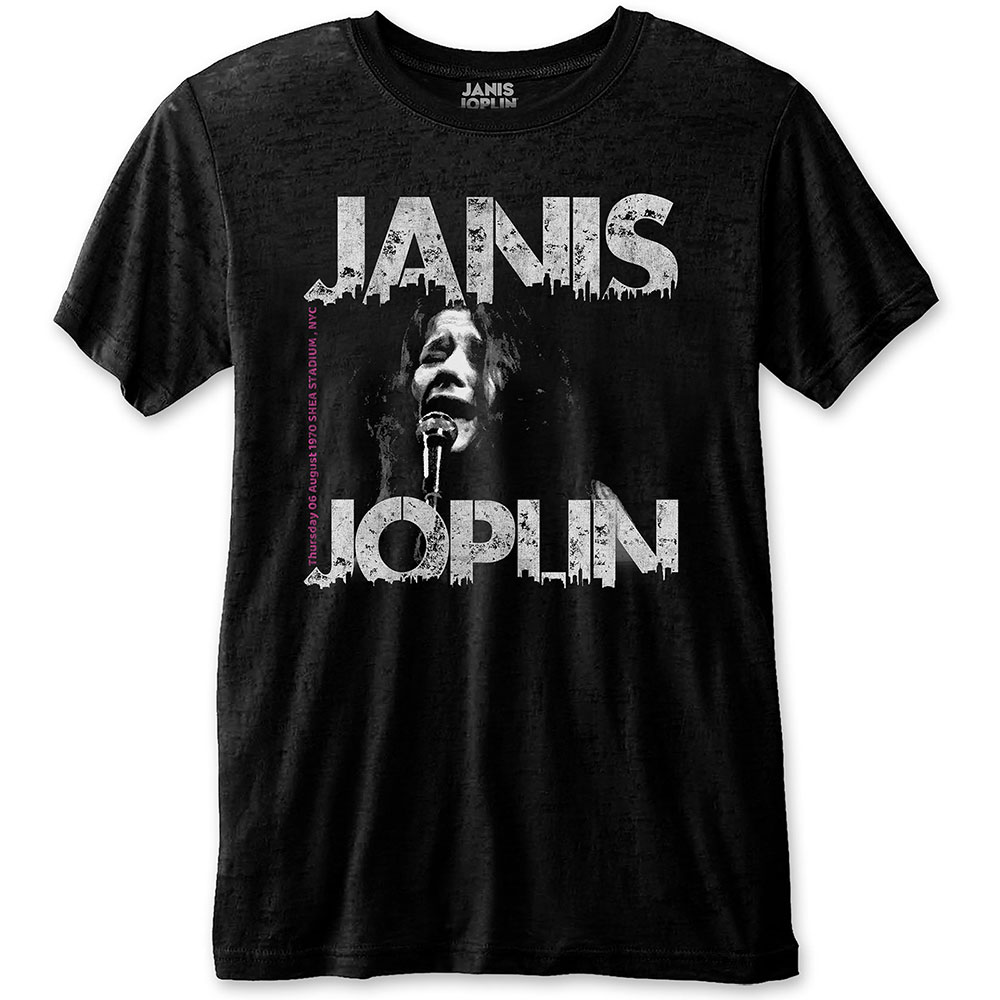 Janis Joplin Unisex Eco T-Shirt: Shea '70 (Small)